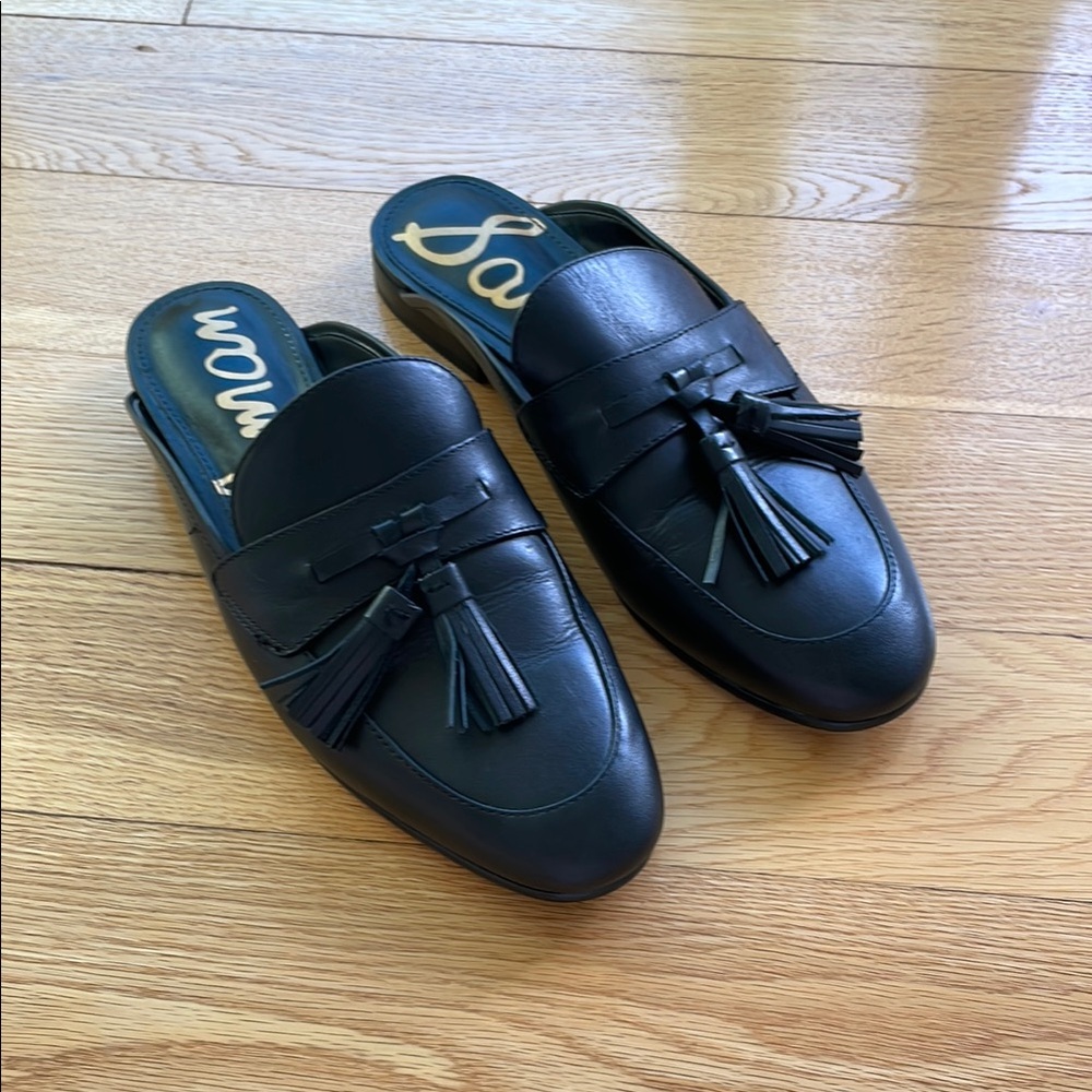 Sam Edelman Black Tassel Loafers Slip-Ons Women’s